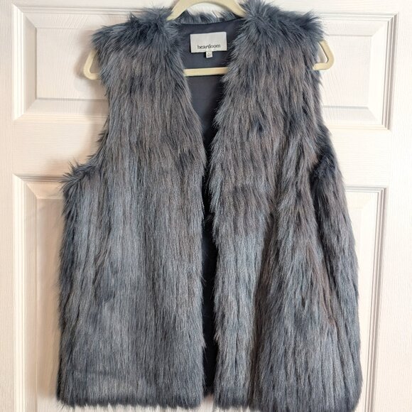 Heartloom Bardot Faux Fur Vest - Large - Picture 1 of 5